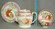 Teapot Set Early Pearlware Kings Queens Rose Wiltsie 1820 Staffordshire Antique