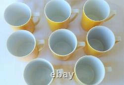 Teapot Set Yellow and White Marked OMC Japan Vintage / Retro