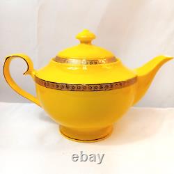 Teavana Exclusive Collection Yellow Teapot With Cups And Saucers 9 pc Set ch