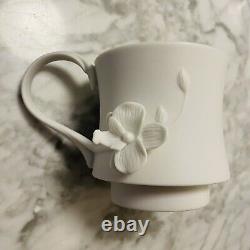 Teavana Orchid Tea Set Bisque Porcelain White