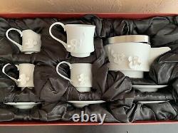 Teavana tea pot set, White Orchid, 9-Piece, in original box, NEVER USED