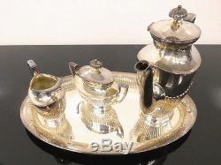 Teeservice tea set 925 SILBER silver Kaffee Kanne pot Zuckerdose Milchkanne bowl