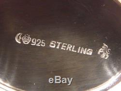 Teeservice tea set 925 SILBER silver Kaffee Kanne pot Zuckerdose Milchkanne bowl