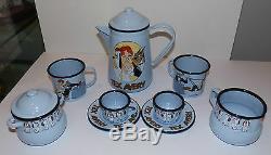 Tex Avery Demons And Merveilles Complete 1996 Tea Set Droopy Red Hot