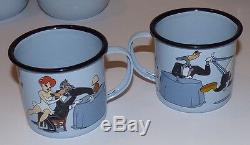 Tex Avery Demons And Merveilles Complete 1996 Tea Set Droopy Red Hot