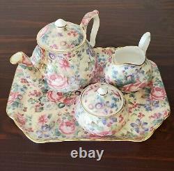 The Butchart Gardens MINIATURE Chintz Tea Set Teapot Sugar Creamer