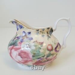 The Butchart Gardens MINIATURE Chintz Tea Set Teapot Sugar Creamer