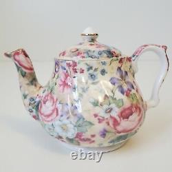 The Butchart Gardens MINIATURE Chintz Tea Set Teapot Sugar Creamer