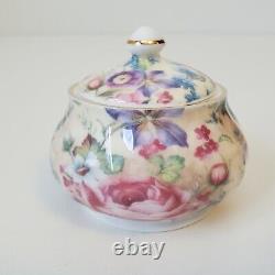 The Butchart Gardens MINIATURE Chintz Tea Set Teapot Sugar Creamer