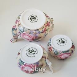 The Butchart Gardens MINIATURE Chintz Tea Set Teapot Sugar Creamer