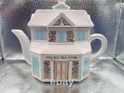 The Lenox Village Tea Room Tea pot, Creamery, Confectionary, Spoon & (3) Lids