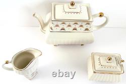 The Met x Anthropologie Stoneware Set of Tea Pot Creamer & Sugar Bowl New