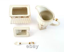 The Met x Anthropologie Stoneware Set of Tea Pot Creamer & Sugar Bowl New