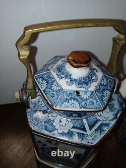 The Toscany Japanese Teapot And Tea Canister Vintage lot 2009