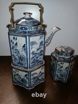 The Toscany Japanese Teapot And Tea Canister Vintage lot 2009
