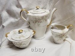 Theodore Haviland NY Rosalinde Floral Tea Pot Set Creamer Sugar