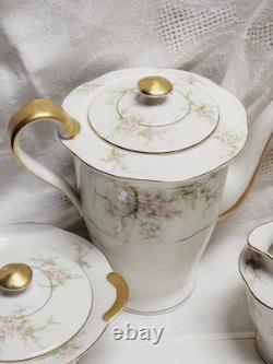 Theodore Haviland NY Rosalinde Floral Tea Pot Set Creamer Sugar