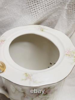 Theodore Haviland NY Rosalinde Floral Tea Pot Set Creamer Sugar