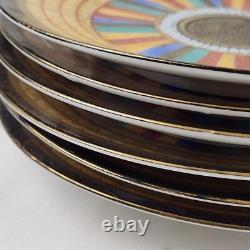 Thousand Faces Tea Set Japan 24 Pcs. Teapot Sugar Creamer Cup Saucer Dessert VTG