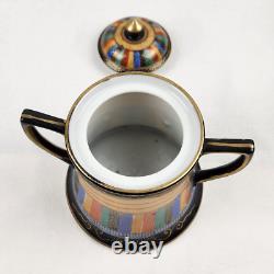 Thousand Faces Tea Set Japan 24 Pcs. Teapot Sugar Creamer Cup Saucer Dessert VTG