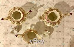 Three Piece Tea Set Marked R. S. Prussia Including Teapot Creamer and Sugar