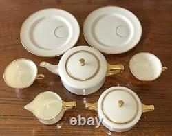 Tiffany & Co Porcelain Tea Set by Lenox USA Tea Pot Sugar Bowl Creamer Cup/Sauce