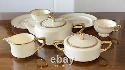 Tiffany & Co Porcelain Tea Set by Lenox USA Tea Pot Sugar Bowl Creamer Cup/Sauce