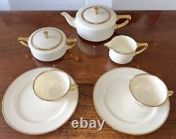 Tiffany & Co Porcelain Tea Set by Lenox USA Tea Pot Sugar Bowl Creamer Cup/Sauce