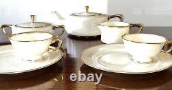 Tiffany & Co Porcelain Tea Set by Lenox USA Tea Pot Sugar Bowl Creamer Cup/Sauce