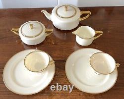 Tiffany & Co Porcelain Tea Set by Lenox USA Tea Pot Sugar Bowl Creamer Cup/Sauce