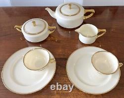 Tiffany & Co Porcelain Tea Set by Lenox USA Tea Pot Sugar Bowl Creamer Cup/Sauce