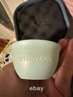 Tiffany. Co Tea Cup Sets Blue Two Cups and a Tea Pot With Bag Elegant Gift 3PCS