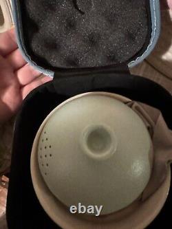 Tiffany. Co Tea Cup Sets Blue Two Cups and a Tea Pot With Bag Elegant Gift 3PCS