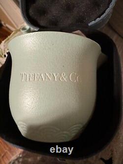 Tiffany. Co Tea Cup Sets Blue Two Cups and a Tea Pot With Bag Elegant Gift 3PCS