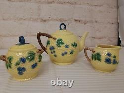 Tiffany & Co Tea Set Yellow Berries Teapot Creamer Sugar Bowl