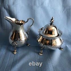 Tiffany Sterling Tea Set With Tray, Coffee Pot, Teapot, Sugar & Creamer