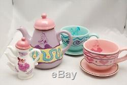 Tokyo Disney Resort Alice in Wonderland Tea Pot Tea Cup Milk Pot 4 Items Set
