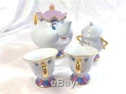 Tokyo Disney Resort Beauty And The Beast Mrs Potts Pot and Chip Tea Cup Set TDL