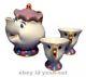 Tokyo Disney Resort Limited Beauty And The Beast Teapot Tea Cup Set Ems Shipping