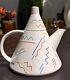 Toscany Collection Memphis Mid Century Postmodern Teapot Made In Japan Rare
