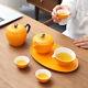 Travel Tea Set Ceramic Tea Pot Matching Tea Cup Pitcher Office Cup Tea Plate New