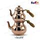 Turkish Copper Teapot Handmade Hammered Tea Pot Tea Kettle Traditional Authentic