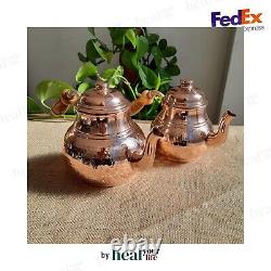 Turkish Copper Teapot Handmade Hammered Tea Pot Tea Kettle Traditional Authentic