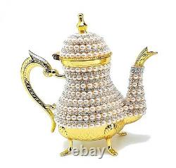 Turkish Tea Set, 13pcs Turkish Tea Set, Teapot, Tray, Sugar Bowl, 2 People Tea Cups