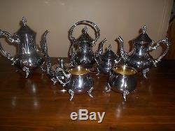 UNUSED TOWLE SILVERPLATE 7 PC. TEA SET