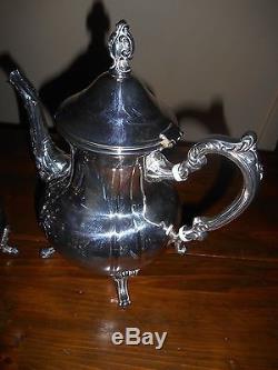 UNUSED TOWLE SILVERPLATE 7 PC. TEA SET