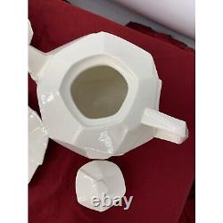 Umbra Shatter Geo Bone China Tea Set Bill Harvey EUC Modernist Geo Collector