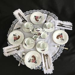 United Federation of Doll Clubs UFDC Reutter Porcelain Tea Set Germany- PERFECT