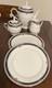 Update Additions Noritake Etienne Tea Set Teapot Creamer Sugar Now + 4 Plates