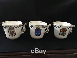 VERY RARE Imperial Russian Kornilov Brothers 10 Piece Cups & Saucers set